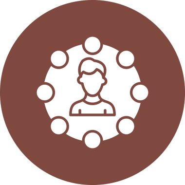 İnsan simgesinin vektör illüstrasyonu