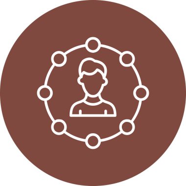 Vektör adam profili illüstrasyonu