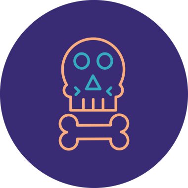 Bir Cadılar Bayramı simgesinin vektör illüstrasyonu