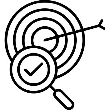 Okçuluk hedef simgesini hedefle