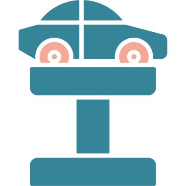 Araba yıkama ikonu vektörü. resimleme tasarımı