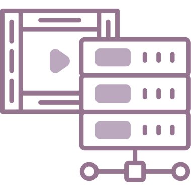 Video kamera simgesi vektörü