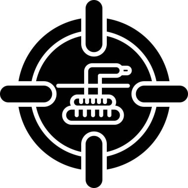 Modern bir simgenin vektör illüstrasyonu