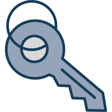 Anahtar. Web simgesi basit illüstrasyon