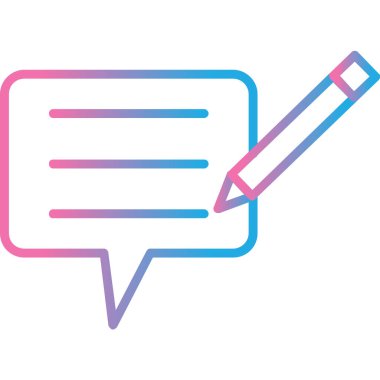 konuşma balonu izole simgesinin