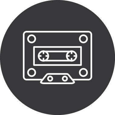 Ses bandı modern simgesinin vektör illüstrasyonu