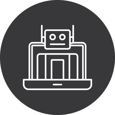 Modern simgenin vektör illüstrasyonu