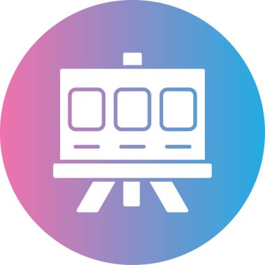 tren simgesi vektör illüstrasyonu