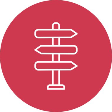 Benzersiz vektör çizgisi simgesi