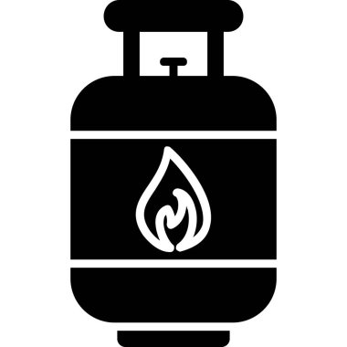 gaz tankı vektör ikonu tasarımı çizimi