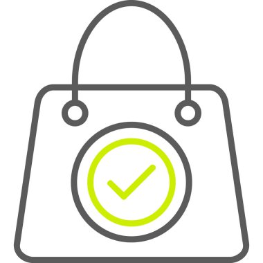 Alışveriş çantası. Basit tasarım