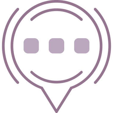 kabarcık simgesi, vektör illüstrasyonu