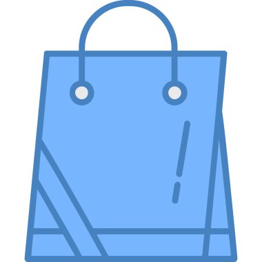 Bir torba simgesinin vektör illüstrasyonu