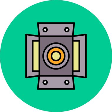 kamera simgesi vektör illüstrasyonu