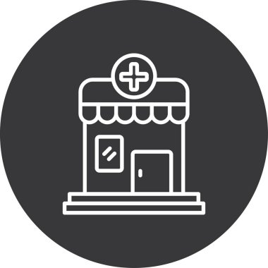 Mağaza. Web simgesi basit illüstrasyon