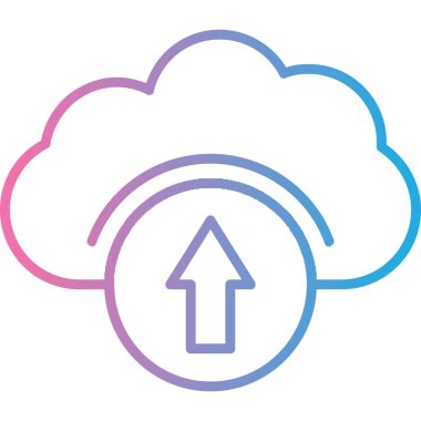 Veri depolama teknolojisi simgesinin vektör illüstrasyonu