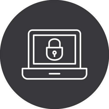 Kolayca değiştirebilen ya da düzenleyebilen internet güvenlik vektörü simgesi