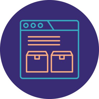 seo modern simgesinin vektör illüstrasyonu