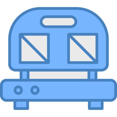 tren. Web simgesi basit illüstrasyon