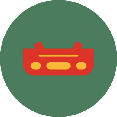 araba simgesi, vektör illüstrasyonu