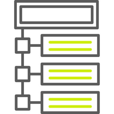 veri merkezi vektör simgesi