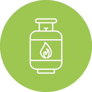 Gaz simgesinin vektör illüstrasyonu