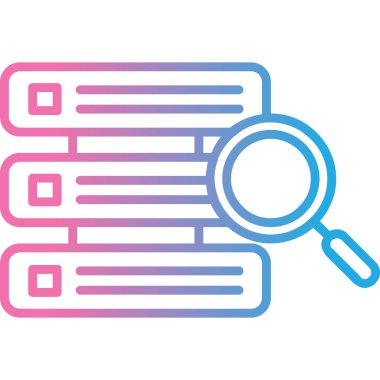 Arama simgesinin vektör illüstrasyonu