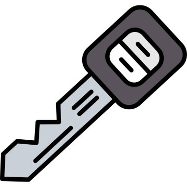 Anahtar simgesi vektör illüstrasyonu