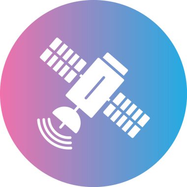 Uydu simgesinin vektör illüstrasyonu