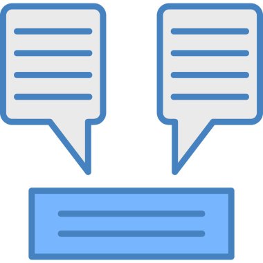 Konuşma baloncukları, illüstrasyon, vektör