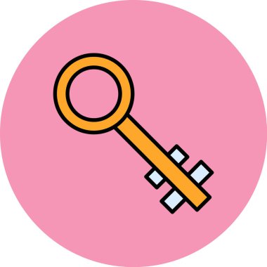 Anahtar. Web simgesi basit illüstrasyon