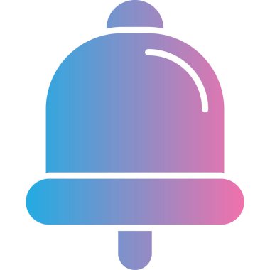 Bir çan simgesinin vektör illüstrasyonu