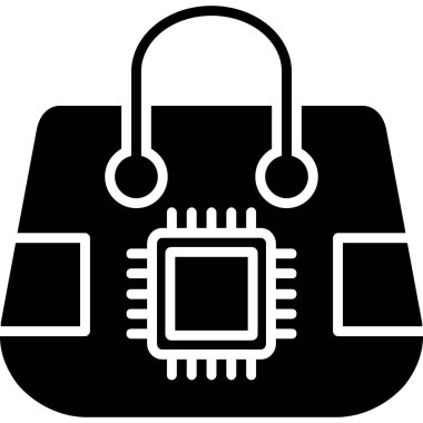 işlemci vektör simgesi, modern biçim