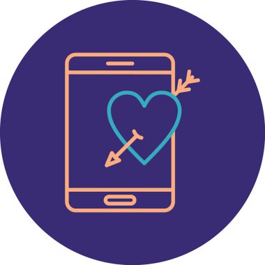 Akıllı telefon simgesinin vektör illüstrasyonu