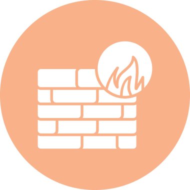 vector illustration of firewall icon