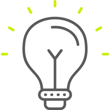 Bir fikrim var. Web simgesi basit tasarım