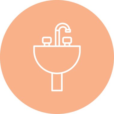 Duş. Web simgesi basit illüstrasyon