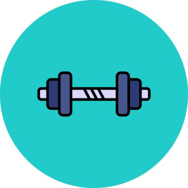 Halter ikonu. Web için basit spor salonu vektör simgeleri çizimi