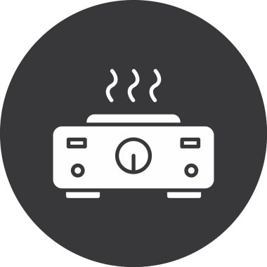 Modern b 'nin vektör illüstrasyonunda gaz ikonu yok