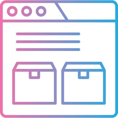 Bir takvim simgesinin vektör illüstrasyonu