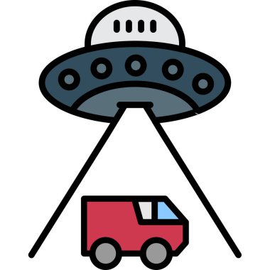 ufo vektör illüstrasyon