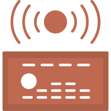 radyo simgesi vektör illüstrasyonu