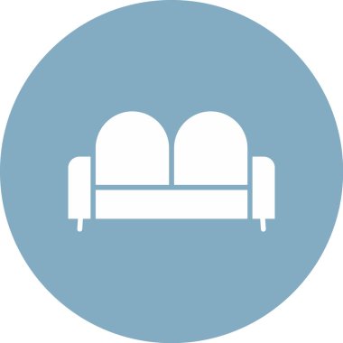 Kanepe. Web simgesi basit illüstrasyon