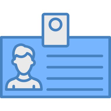 Hesap kartı simgesi vektör illüstrasyonu