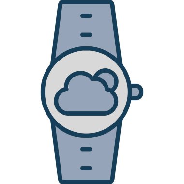 İzle. Web simgesi basit illüstrasyon