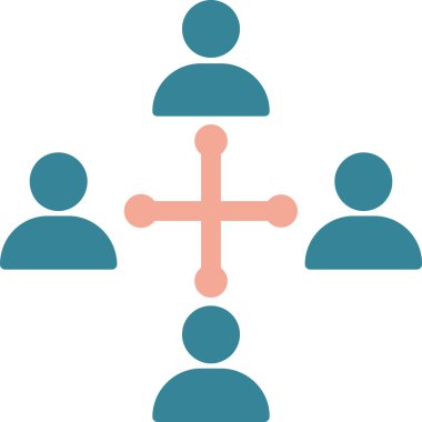 grup simgesi, vektör illüstrasyonu