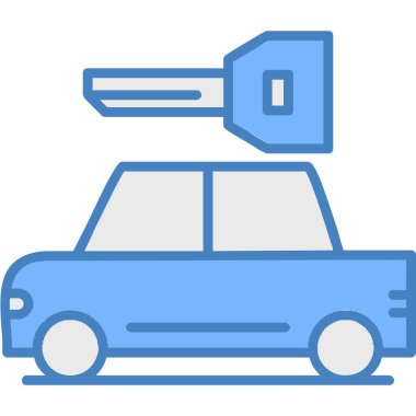 - Araba. Web simgesi basit tasarım