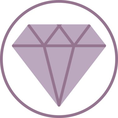 Elmas simgesi vektör illüstrasyonu