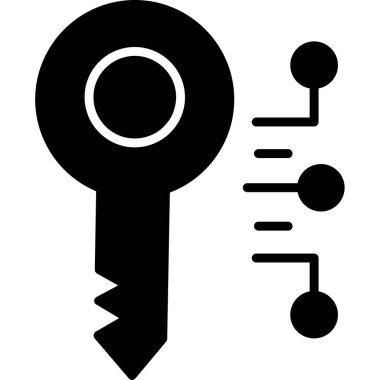 Anahtar simgesi vektör illüstrasyonu