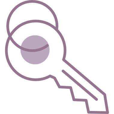 anahtar simgesi, vektör illüstrasyonu